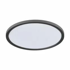 Plafonnier Leuchten-Direkt FLAT LED Noir, 1 lumière, Télécommandes
