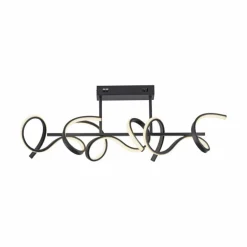 Plafonnier Leuchten-Direkt CURLS LED Noir, 3 lumières