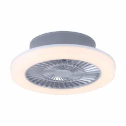 Plafonnier Leuchten-Direkt LEONARD LED Nickel mat, 1 lumière