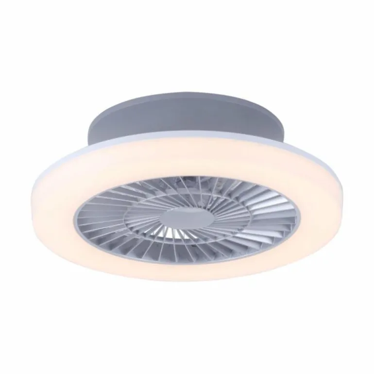 Plafonnier Leuchten-Direkt LEONARD LED Nickel mat, 1 lumière