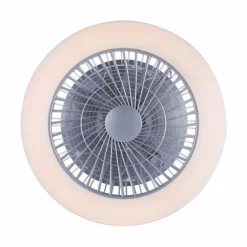 Plafonnier Leuchten-Direkt LEONARD LED Nickel mat, 1 lumière