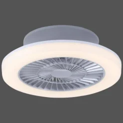 Plafonnier Leuchten-Direkt LEONARD LED Nickel mat, 1 lumière