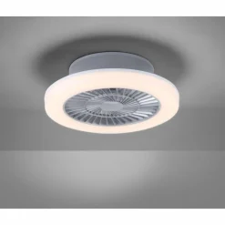 Plafonnier Leuchten-Direkt LEONARD LED Nickel mat, 1 lumière
