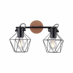 Plafonnier Leuchten-Direkt JARO Bois clair, 2 lumières