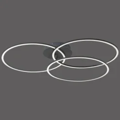 Plafonnier Leuchten-Direkt IVANKA LED Noir, 3 lumières