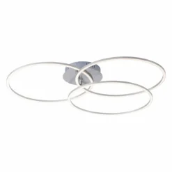 Plafonnier Leuchten-Direkt IVANKA LED Nickel mat, 3 lumières