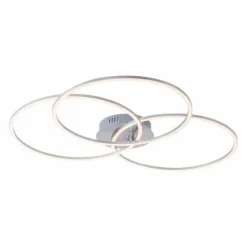 Plafonnier Leuchten-Direkt IVANKA LED Nickel mat, 3 lumières