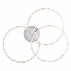 Plafonnier Leuchten-Direkt IVANKA LED Nickel mat, 3 lumières