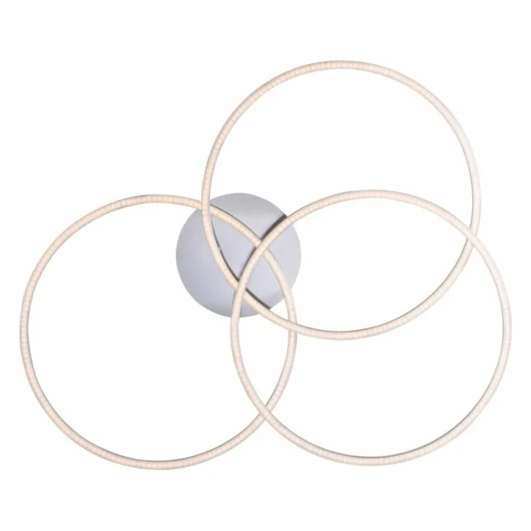 Plafonnier Leuchten-Direkt IVANKA LED Nickel mat, 3 lumières