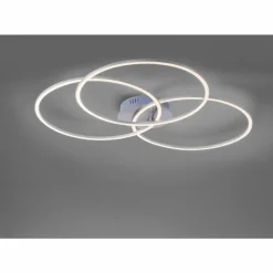Plafonnier Leuchten-Direkt IVANKA LED Nickel mat, 3 lumières