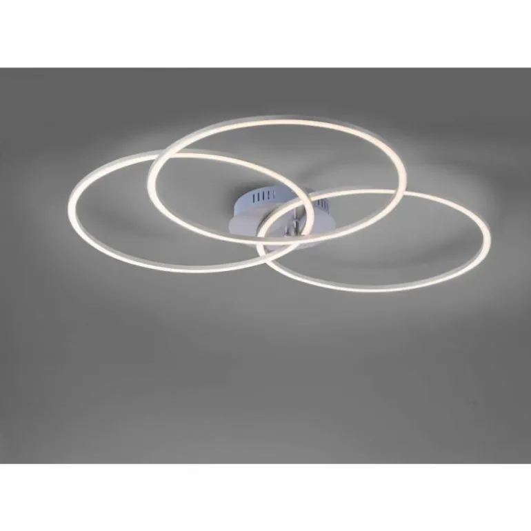 Plafonnier Leuchten-Direkt IVANKA LED Nickel mat, 3 lumières
