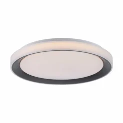 Plafonnier Leuchten-Direkt LOLAsmart_DISC LED Noir, 1 lumière, Télécommandes, Changeur de couleurs