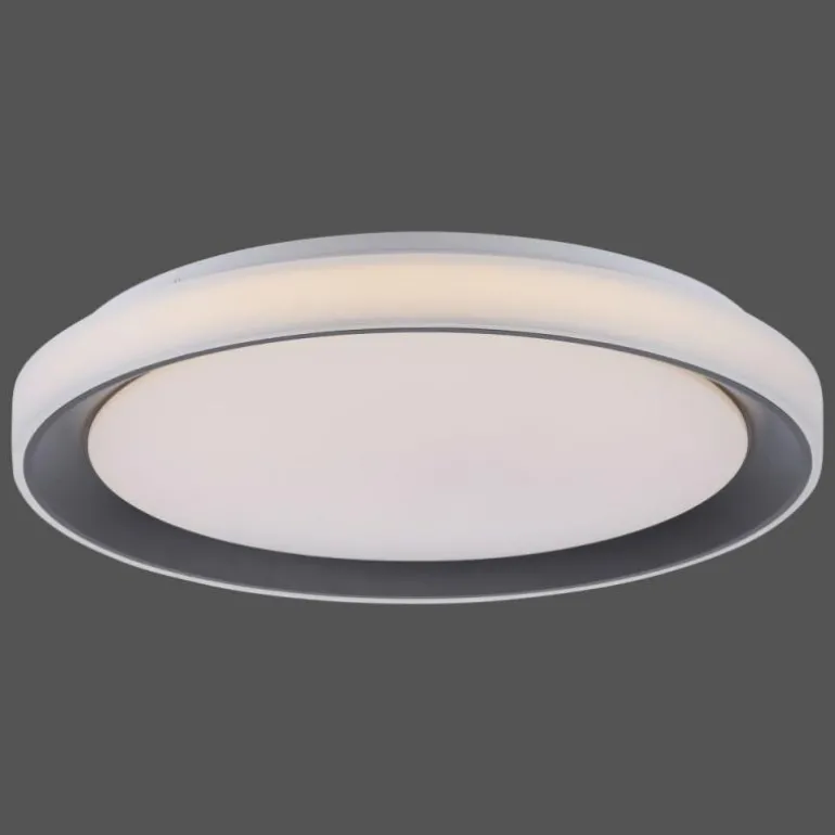 Plafonnier Leuchten-Direkt LOLAsmart_DISC LED Noir, 1 lumière, Télécommandes, Changeur de couleurs