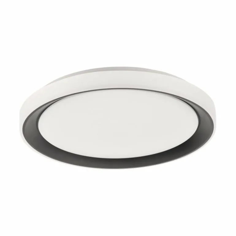 Plafonnier Leuchten-Direkt LOLAsmart_DISC LED Noir, 1 lumière, Télécommandes, Changeur de couleurs
