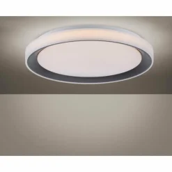 Plafonnier Leuchten-Direkt LOLAsmart_DISC LED Noir, 1 lumière, Télécommandes, Changeur de couleurs