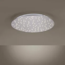 Plafonnier Leuchten-Direkt SPARKLE LED Nickel mat, 1 lumière, Télécommandes