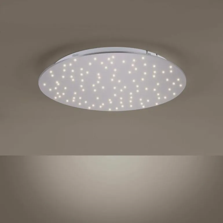 Plafonnier Leuchten-Direkt SPARKLE LED Nickel mat, 1 lumière, Télécommandes