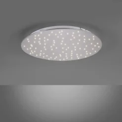 Plafonnier Leuchten-Direkt SPARKLE LED Nickel mat, 1 lumière, Télécommandes