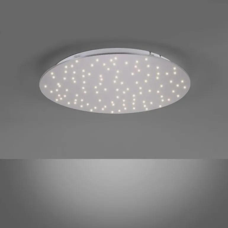 Plafonnier Leuchten-Direkt SPARKLE LED Nickel mat, 1 lumière, Télécommandes