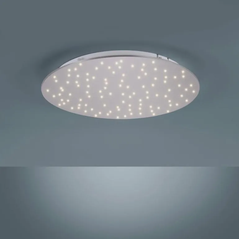 Plafonnier Leuchten-Direkt SPARKLE LED Nickel mat, 1 lumière, Télécommandes