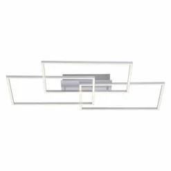 Plafonnier Leuchten-Direkt IVEN LED Nickel mat, 3 lumières