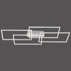 Plafonnier Leuchten-Direkt IVEN LED Nickel mat, 4 lumières