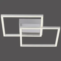 Plafonnier Leuchten-Direkt IVEN LED Nickel mat, 2 lumières