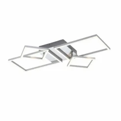 Plafonnier Leuchten-Direkt IVEN LED Acier brossé, 2 lumières