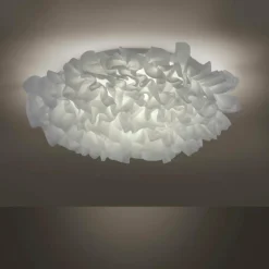 Plafonnier Leuchten-Direkt LOLAsmart-NAOMI LED Blanc, 1 lumière, Télécommandes, Changeur de couleurs