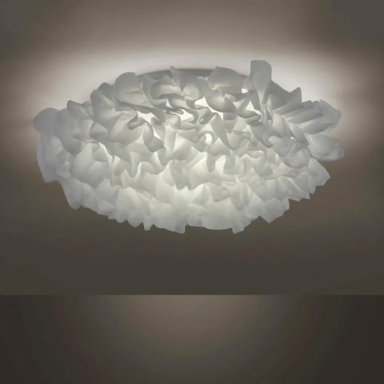 Plafonnier Leuchten-Direkt LOLAsmart-NAOMI LED Blanc, 1 lumière, Télécommandes, Changeur de couleurs