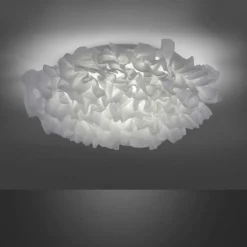 Plafonnier Leuchten-Direkt LOLAsmart-NAOMI LED Blanc, 1 lumière, Télécommandes, Changeur de couleurs