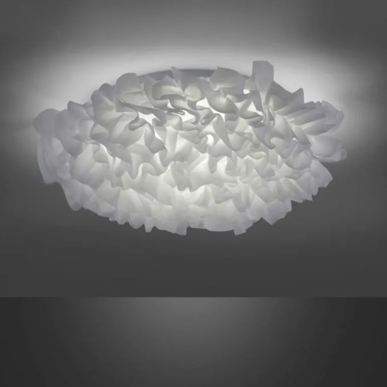 Plafonnier Leuchten-Direkt LOLAsmart-NAOMI LED Blanc, 1 lumière, Télécommandes, Changeur de couleurs