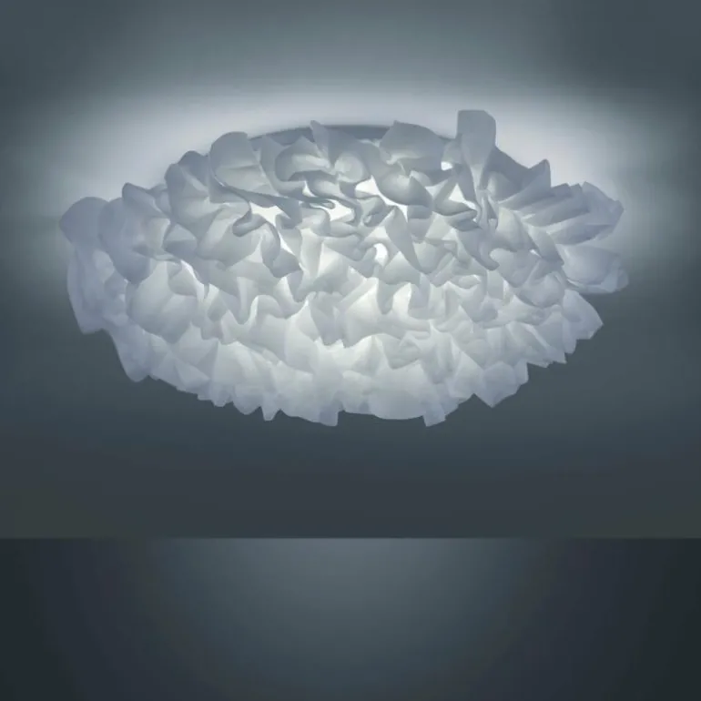 Plafonnier Leuchten-Direkt LOLAsmart-NAOMI LED Blanc, 1 lumière, Télécommandes, Changeur de couleurs