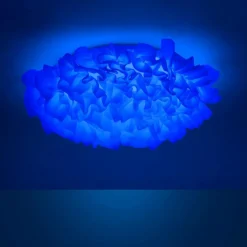 Plafonnier Leuchten-Direkt LOLAsmart-NAOMI LED Blanc, 1 lumière, Télécommandes, Changeur de couleurs