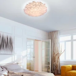 Plafonnier Leuchten-Direkt LOLAsmart-NAOMI LED Blanc, 1 lumière, Télécommandes, Changeur de couleurs