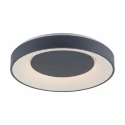 Plafonnier Leuchten-Direkt LOLAsmart-ANIKA LED Anthracite, 1 lumière, Télécommandes, Changeur de couleurs