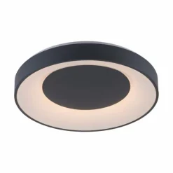 Plafonnier Leuchten-Direkt LOLAsmart-ANIKA LED Anthracite, 1 lumière, Télécommandes, Changeur de couleurs