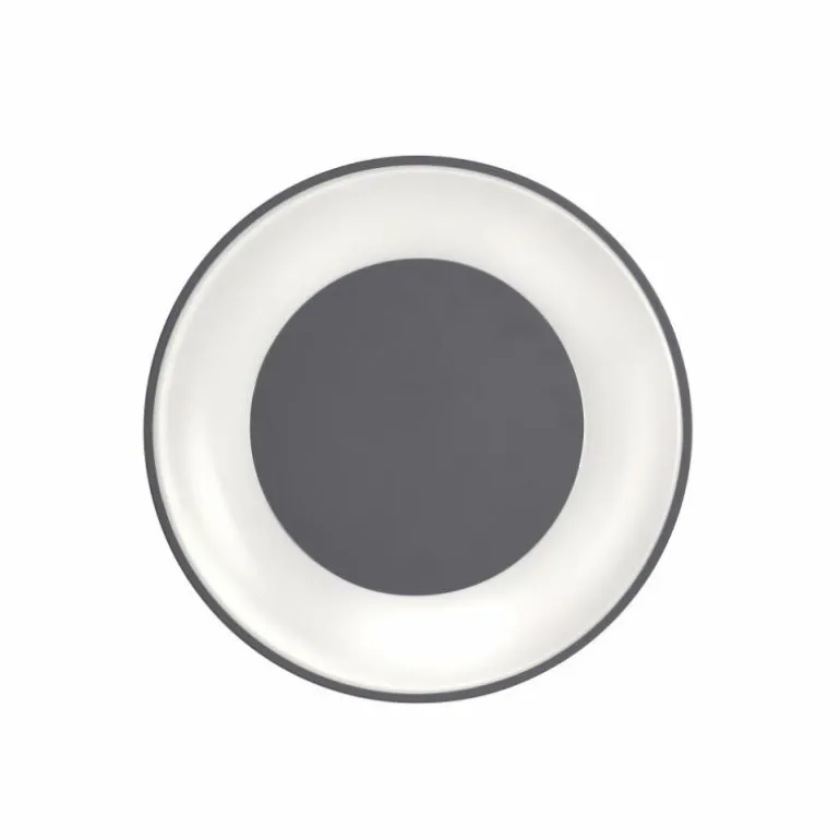 Plafonnier Leuchten-Direkt LOLAsmart-ANIKA LED Anthracite, 1 lumière, Télécommandes, Changeur de couleurs