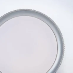 Plafonnier Leuchten-Direkt KARI LED Argenté, 1 lumière