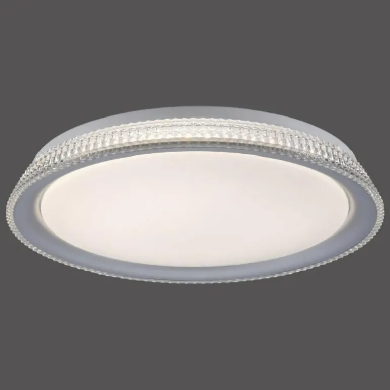Plafonnier Leuchten-Direkt KARI LED Argenté, 1 lumière