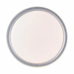 Plafonnier Leuchten-Direkt KARI LED Argenté, 1 lumière