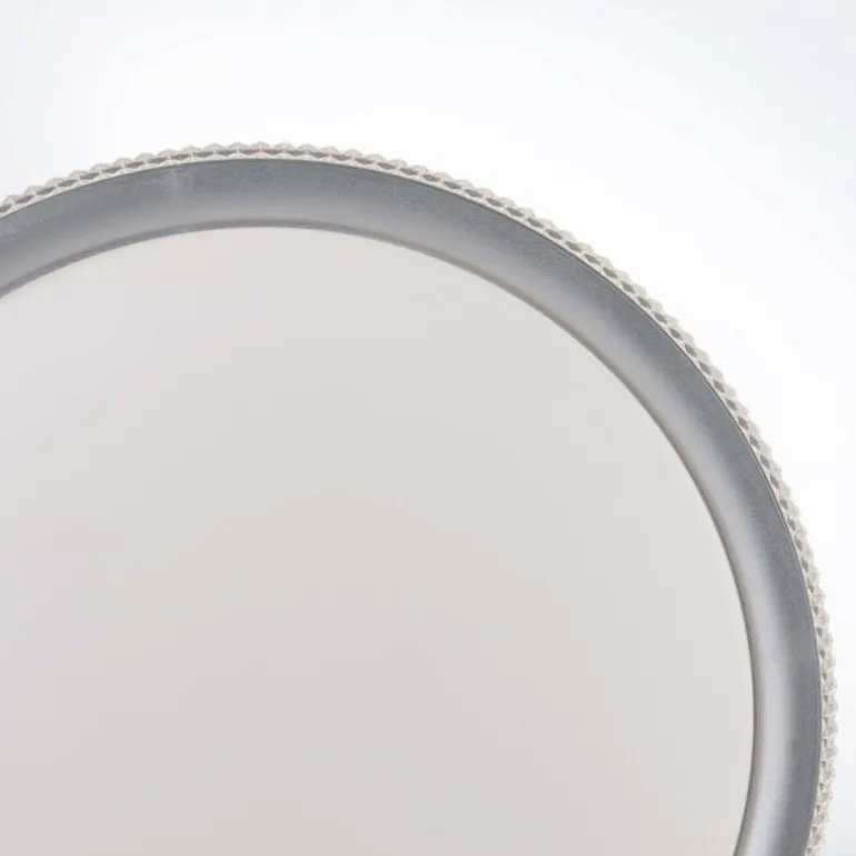 Plafonnier Leuchten-Direkt KARI LED Argenté, 1 lumière