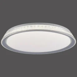 Plafonnier Leuchten-Direkt KARI LED Argenté, 1 lumière