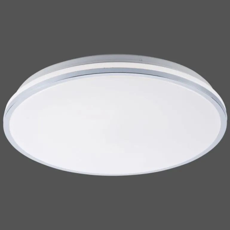 Plafonnier Leuchten-Direkt ISABELL LED Chrome, 1 lumière