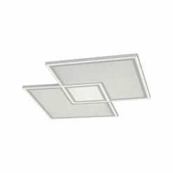 Plafonnier Leuchten-Direkt EDGING LED Blanc, 1 lumière, Télécommandes