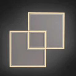 Plafonnier Leuchten-Direkt EDGING LED Blanc, 1 lumière, Télécommandes