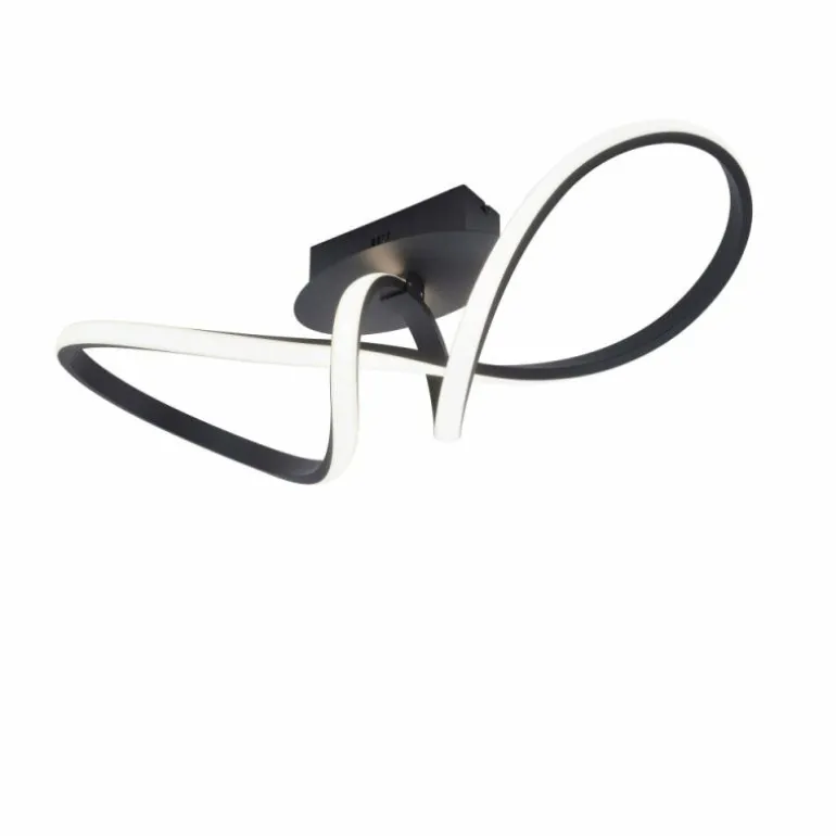 Plafonnier Leuchten-Direkt MARIA LED Noir, 1 lumière