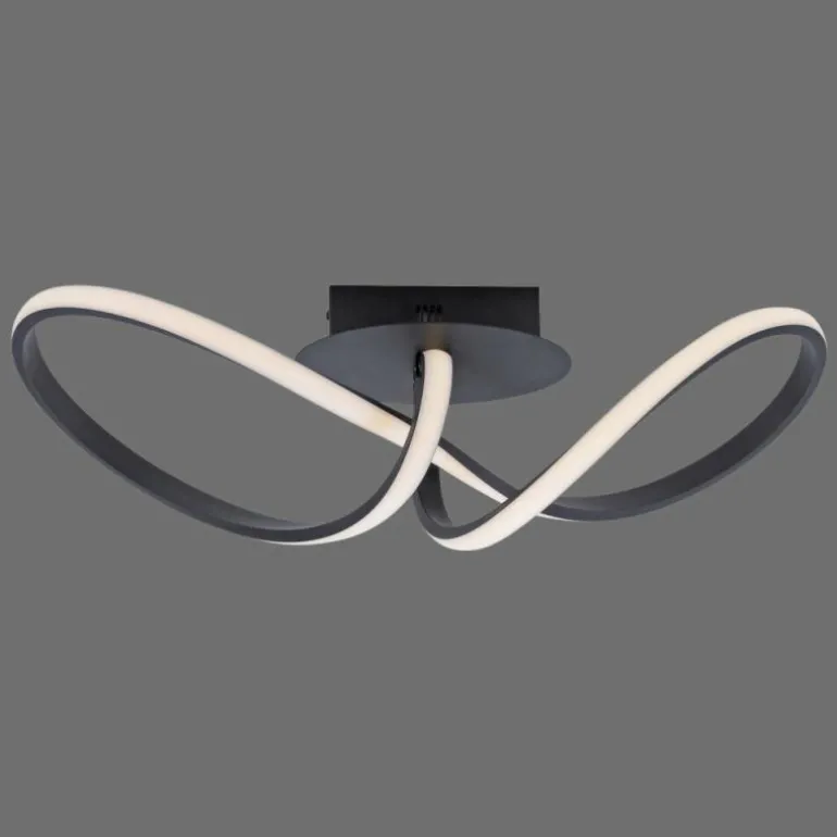 Plafonnier Leuchten-Direkt MARIA LED Noir, 1 lumière