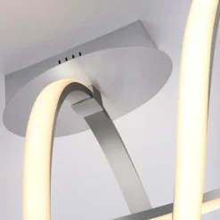 Plafonnier Leuchten-Direkt MARIA LED Aluminium, 1 lumière