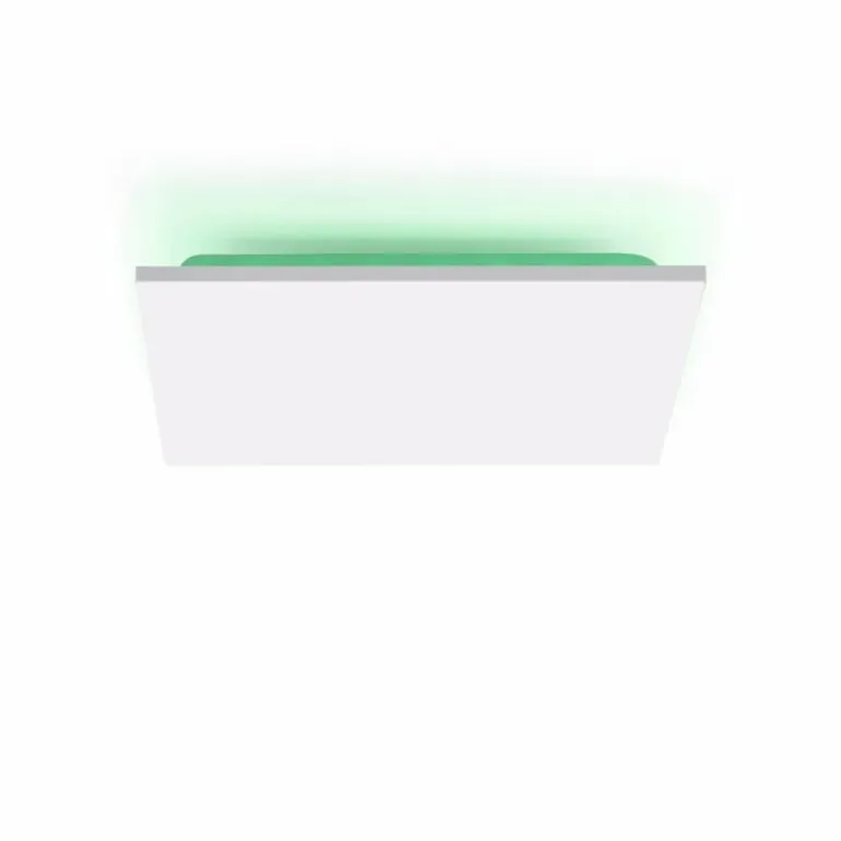 Plafonnier Leuchten-Direkt GUSTAV LED Blanc, 1 lumière, Télécommandes, Changeur de couleurs